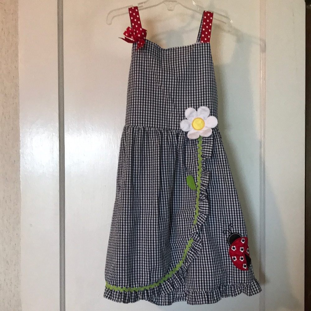 Girls Rare Editions Gingham Check Dress size 6x